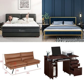 Pallet – 9 Pcs – Office, Mattresses, Living Room, Bedroom – Overstock – Vantto, Mainstays, Homfa