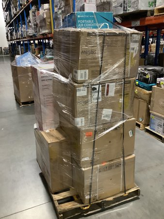 3 Pallets – 32 Pcs – Air Conditioners – Mixed Conditions – WHIRLPOOL, LG, Keystone, Honeywell