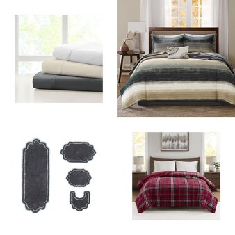 3 Pallets – 765 Pcs – Curtains & Window Coverings, Bath, Decor, Sheets, Pillowcases & Bed Skirts – Like New or New Customer Returns – JC Penney