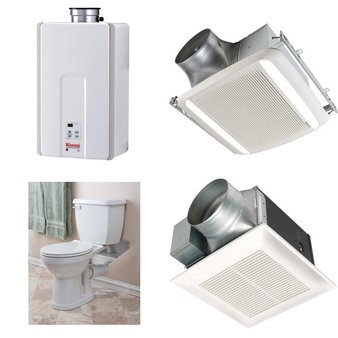 Pallet – 17 Pcs – Fans, Accessories, Hardware, Kitchen & Bath Fixtures – Customer Returns – Panasonic, Miseno, Broan, Summerlake