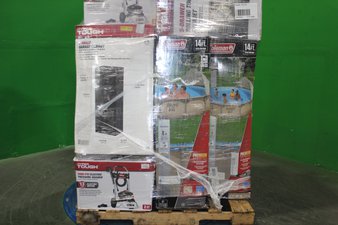 3 Pallets – 39 Pcs – Camping & Hiking, Pools & Water Fun, Oral Care, Pressure Washers – Untested Customer Returns – Walmart
