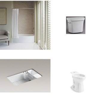 Pallet – 7 Pcs – Kitchen & Bath Fixtures – Damaged / Missing Parts / Tested NOT WORKING – Kohler, ProFlo
