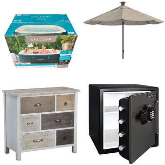 Pallet – 10 Pcs – Safes, Oral Care, Bedroom, Patio & Outdoor Lighting / Decor – Customer Returns – SentrySafe, South Shore, Above, Sentry