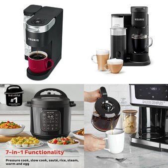 Pallet – 22 Pcs – Single Cup Brewers, Drip Brewers / Perculators, Hair Care, Kitchen & Dining – Overstock – Keurig, Mainstays, Farberware