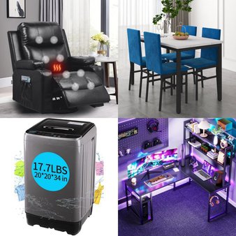 Pallet – 9 Pcs – Living Room, Office, Laundry, Unsorted – Customer Returns – KRIB BLING, Songmics, KWANSHOP, FCH