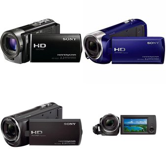 5 Pcs – Refurbished Sony Camcorders (GRADE A, GRADE B) – Models: HDR-CX230/B, HDR-CX130 – BLK, HDR-CX440, HDR-CX240/L