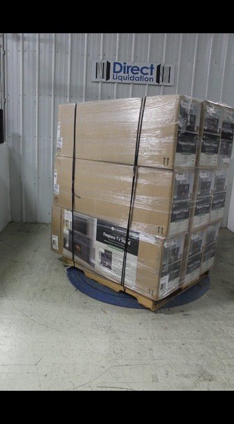 6 Pallets – 57 Pcs – New TV Stands, Wall Mounts & Entertainment Centers, Baby – New and New Damaged Box – Walmart