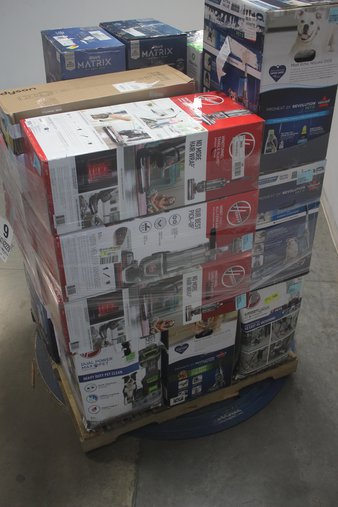 3 Pallets – 70 Pcs – Vacuums, Arts & Crafts – Damaged / Missing Parts / Tested NOT WORKING – Hoover, Tineco, Shark, Bissell