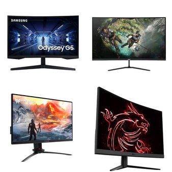 Pallet – 16 Pcs – Monitors – Damaged / Missing Parts / Tested NOT WORKING – HP, ACER, MSI, Samsung