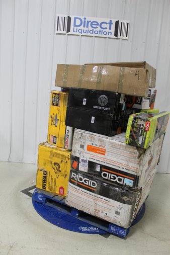 Pallet – 12 Pcs – Power Tools, Hardware, Microwaves – Customer Returns – DEWALT, RIDGID
