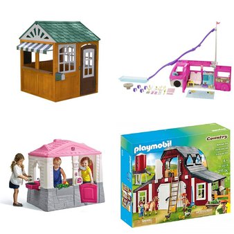 Pallet – 12 Pcs – Dolls, Outdoor Play, Pretend & Dress-Up, Not Powered – Overstock – Barbie, Playmobil, KidKraft