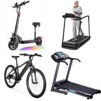 Pallet – 11 Pcs – Exercise & Fitness, Unsorted, Powered, Cycling & Bicycles – Customer Returns – MaxKare, UREVO, EVERCROSS, Hyper Bicycles