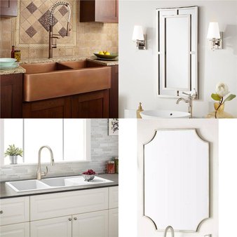 Flash Sale! Pallet – 10 Pcs – Decor, Unsorted, Bath, Kitchen & Dining – Open Box Like New – Signature Hardware