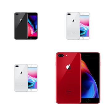 5 Pcs – Apple iPhone 8 Plus – Refurbished (GRADE A – Unlocked) – Models: MQ8D2LL/A, MRT72LL/A, MQ8E2LL/A, MQ8X2LL/A