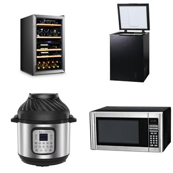 Pallet – 7 Pcs – Microwaves, Freezers – Customer Returns – Hamilton Beach, Arctic King, Instant Pot, Sunbeam