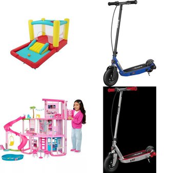 Pallet – 18 Pcs – Powered, Vehicles, Trains & RC, Outdoor Play, Dolls – Customer Returns – Razor, Razor Power Core, Jetson, New Bright
