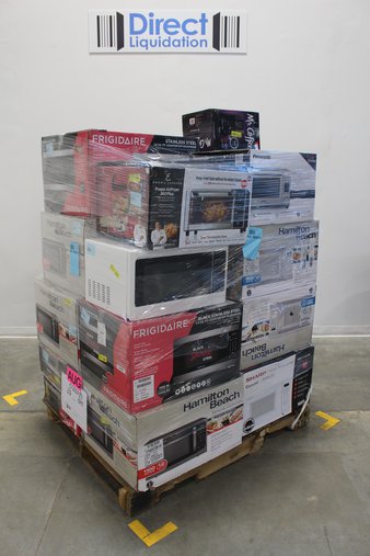 Pallet – 17 Pcs – Microwaves, Ovens / Ranges – Customer Returns – Hamilton Beach, Frigidaire, SHARP