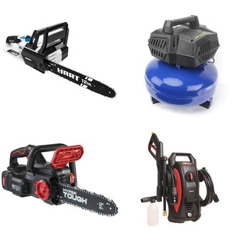 Pallet – 13 Pcs – Pressure Washers, Accessories, Hedge Clippers & Chainsaws, Power Tools – Customer Returns – Hyper Tough, Good Ideas Inc, Goodyear, HyperTough