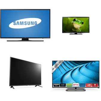 25 Pcs – LED/LCD TVs (39″ – 50″) – Refurbished (GRADE A, GRADE B – No Stand) – VIZIO, LG, ELEMENT, Emerson