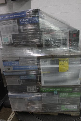 Pallet – 13 Pcs – Air Conditioners – New Damaged Box (Scratch & Dent) – GE, Luma Comfort