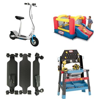 Pallet – 14 Pcs – Powered, Pretend & Dress-Up, Outdoor Play – Customer Returns – Razor, Jetson, Little Tikes, Shark Wheel