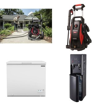 Pallet – 6 Pcs – Refrigerators, Pressure Washers, Bar Refrigerators & Water Coolers – Customer Returns – Igloo, Hyper Tough, Frigidaire, Black Max