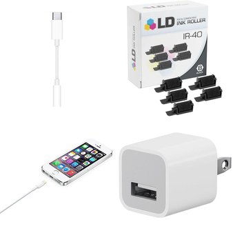 DAILY DEAL! 1 Pallet – 1235 Pcs – Other, Cases, Ink, Toner, Accessories & Supplies, DVD Discs – Untested Customer Returns – Apple, onn., LD Products, Onn