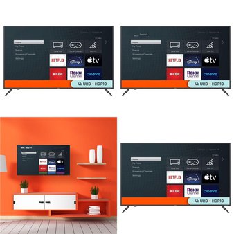 1 Pallet – 8 Pcs – TVs – Tested Not Working (Cracked Display) – onn.