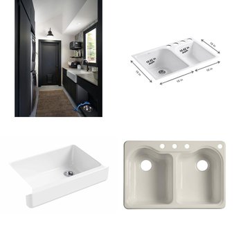 Pallet – 11 Pcs – Kitchen & Bath Fixtures, Hardware – Customer Returns – Kohler, TOTO USA, Toto, Blanco