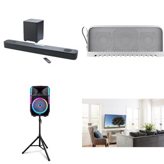 Pallet – 9 Pcs – Speakers, Portable Speakers, Accessories – Customer Returns – Onn, Jabra, SANUS, ION Total