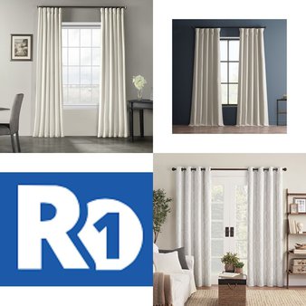 Pallet – 252 Pcs – Decor, Curtains & Window Coverings – Mixed Conditions – Private Label Home Goods, Eclipse, Fieldcrest, Waverly