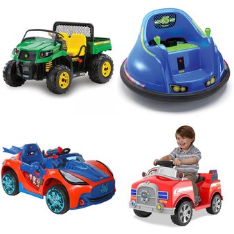 Pallet – 4 Pcs – Vehicles – Customer Returns – Flybar, Peg Perego, Paw Patrol, Spider-Man