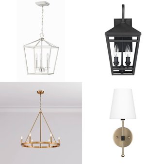 Pallet – 20 Pcs – Lighting & Light Fixtures, Unsorted, Patio & Outdoor Lighting / Decor, Hardware – Open Box Like New – Signature Hardware, Hillpoint
