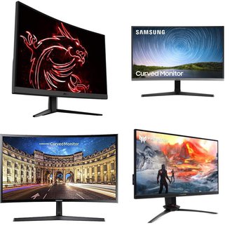 Pallet – 24 Pcs – Monitors – Damaged / Missing Parts / Tested NOT WORKING – MSI, ACER, Samsung, LG