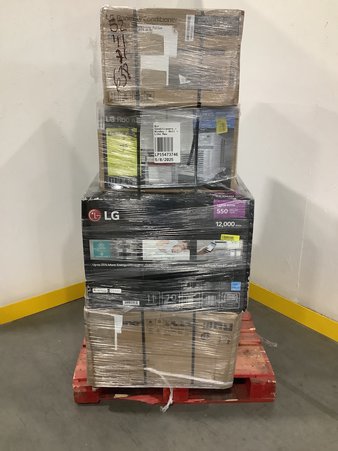 3 Pallets – 39 Pcs – LED & LCD, Air Conditioners, Microwaves – Untested Customer Returns – Major Retailer