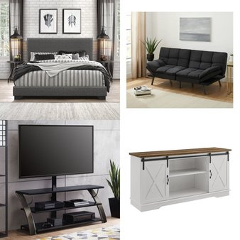 Pallet – 13 Pcs – TV Stands, Wall Mounts & Entertainment Centers, Bedroom, Office, Living Room – Overstock – Woven Paths, HomeTrends
