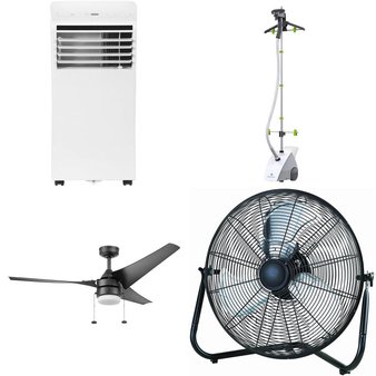Pallet – 31 Pcs – Humidifiers / De-Humidifiers, Fans, Food Processors, Blenders, Mixers & Ice Cream Makers, Air Conditioners – Overstock – Mainstays, Lasko, Hamilton Beach