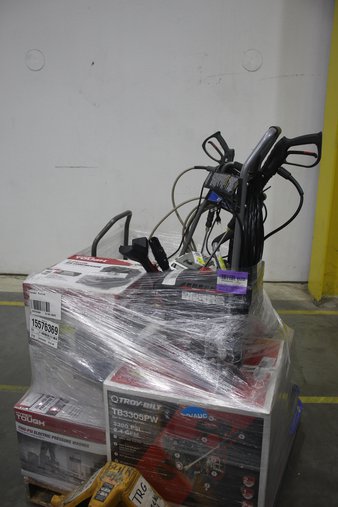 3 Pallets – 19 Pcs – Pressure Washers, Power Tools – Untested Customer Returns – Walmart