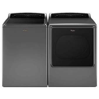 Lowes – Pallet – Whirlpool WTW8500DC High-Efficiency Chrome Shadow Top Load Washing Machine – 5.3 cu. ft. – New Damaged Box (Scratch & Dent)