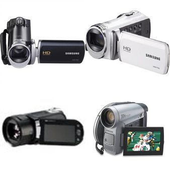 14 Pieces of Mixed Models of Samsung HMX-F90 – Black , HMX-F90 – White, HMX-F80 – BLK, HMX-F900 Unsorted GRADE A, GRADE B Refurbished