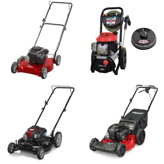 3 Pallets – 18 Pcs – Lawn Mowers – Customer Returns – Hyper Tough, Murray, Snapper, Gold’s Gym