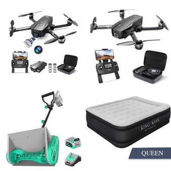 Pallet – 33 Pcs – Unsorted, Mattresses, Drones & Quadcopters Vehicles, Vehicles, Trains & RC – Customer Returns – Idoo, BEBANG, VAVSEA, LiTHELi