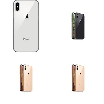 6 Pcs – Apple iPhone Xs – Refurbished (GRADE C – Unlocked) – Models: MT962LL/A, MT982LL/A, MT8U2LL/A, MT8W2LL/A