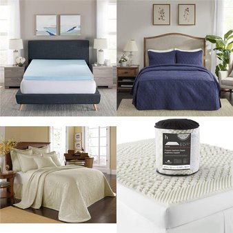 Pallet – 24 Pcs – Sheets, Covers and Toppers – Mixed Conditions – Private Label Home Goods, Signature Design by Ashley, Enchante Home, Malouf Fine Linens