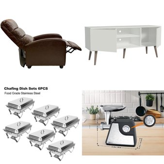 3 Pallets – 81 Pcs – Unsorted, Presentation Equipment, Bedroom, Office – Open Box Customer Returns – VEVOR, BENTISM, Obus Forme, ViscoLogic