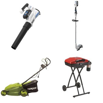 1 Pallet – 48 Pcs – Patio & Outdoor Lighting / Decor, Camping & Hiking, Trimmers & Edgers, Mowers – Open Box Customer Returns – Merkury Innovations, Ozark Trail, Hyper Tough, Coleman