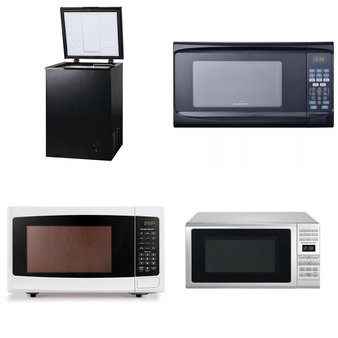 Pallet – 6 Pcs – Microwaves – Customer Returns – Hamilton Beach, Arctic King, Sunbeam