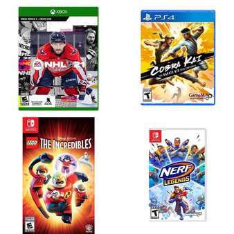 21 Pcs – Video Games – New – NHL 21 (Xbox One), LEGO The Incredibles (NS), UNCHARTED The Nathan Drake Collection, Cobra Kai Karate Kid Saga (PlayStation 4)