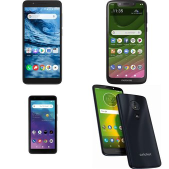 CLEARANCE! 46 Pcs – Cellular Phones – BRAND NEW – Not Activated – ALCATEL, Motorola, ZTE, Cricket Wireless