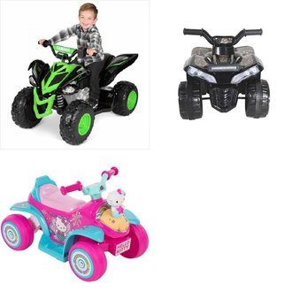 Pallet – 3 Pcs – Vehicles – Customer Returns – Huffy, YAMAHA, Realtree